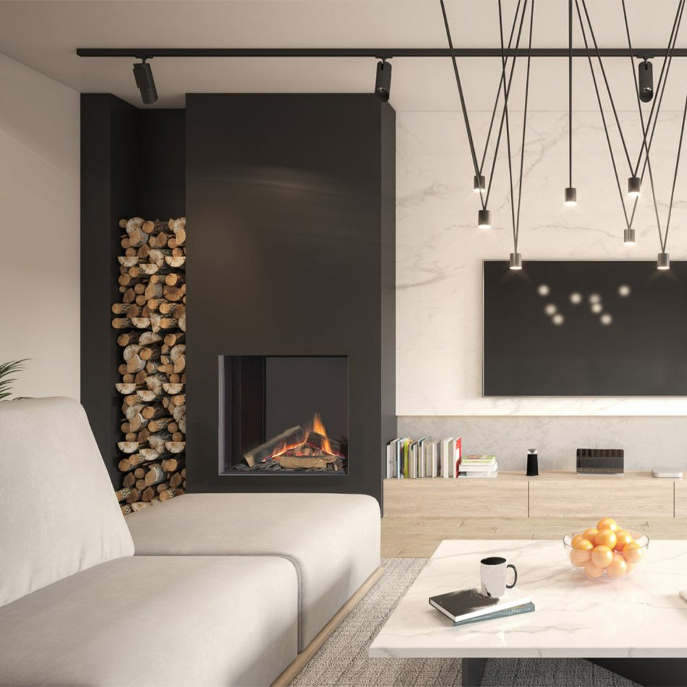 Element 4 Sky Square Front Facing Bioethanol Fireplace