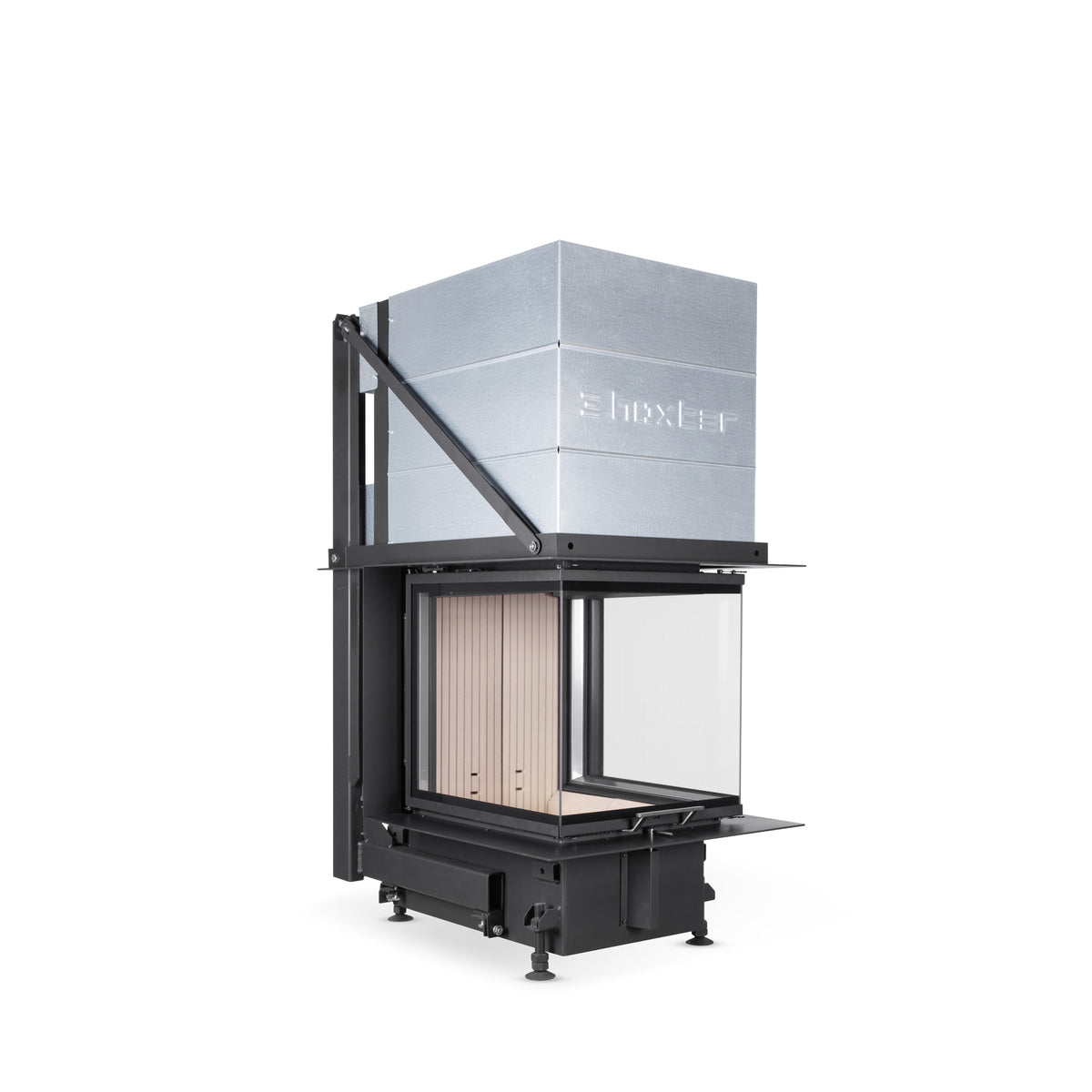 Hoxter UKA 56/50/56/52h Built-In Three Sided Wood Fire
