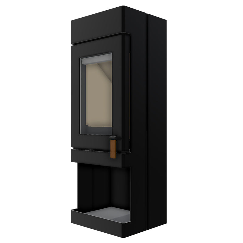 Barbas Box 35 45-120 Freestanding Wood Burner with a Log Store