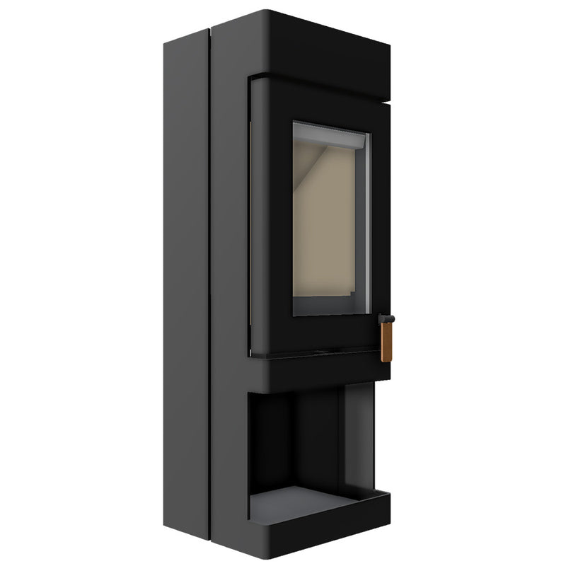 Barbas Box 35 45-120 Freestanding Wood Burner with a Log Store