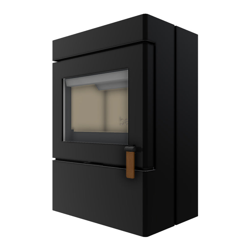 Barbas Box 35 52-80 Freestanding Wood Burner with a Log Store