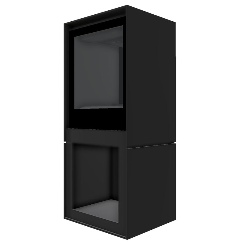 Barbas Box Gas 45 Free Standing Gas Fire with Log Store