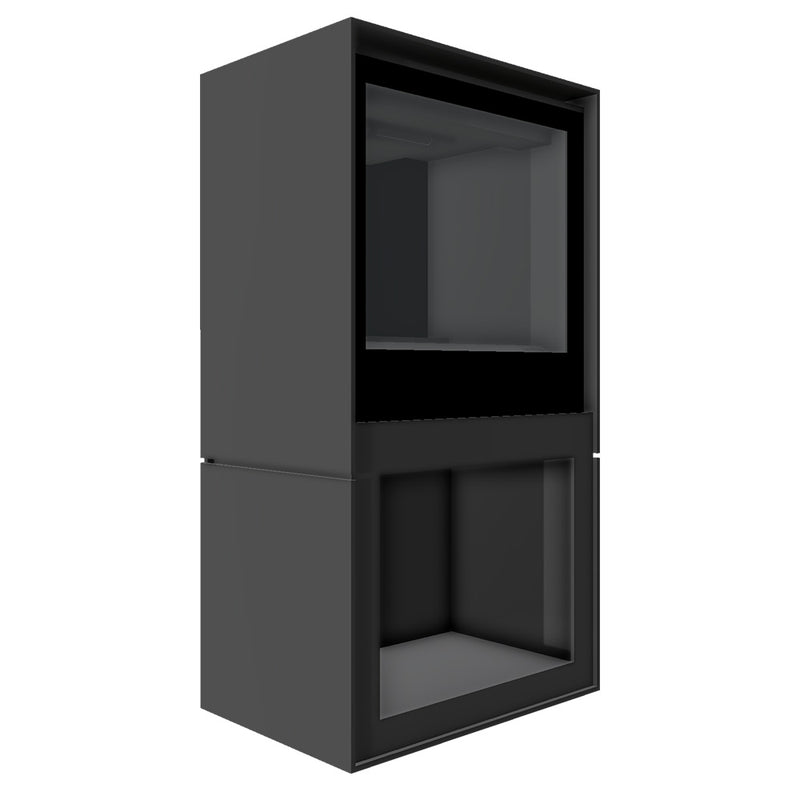Barbas Box Gas 55 Free Standing Gas Fire with Log Store