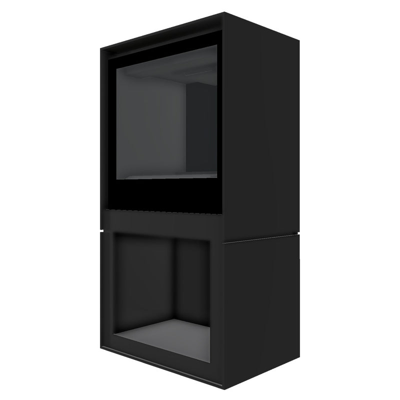 Barbas Box Gas 55 Free Standing Gas Fire with Log Store