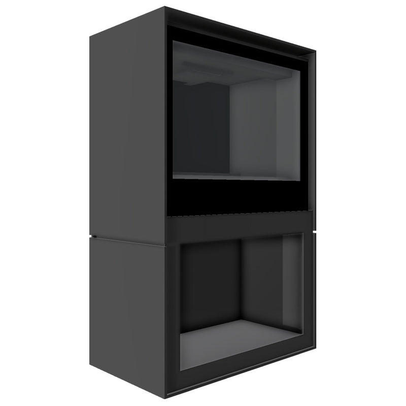 Barbas Box Gas 65 Free Standing Gas Fire with Log Store