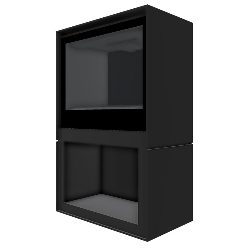 Barbas Box Gas 65 Free Standing Gas Fire with Log Store