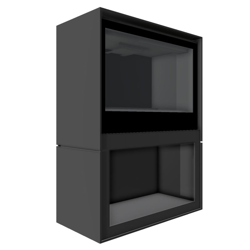 Barbas Box Gas 75 Free Standing Gas Fire with Log Store