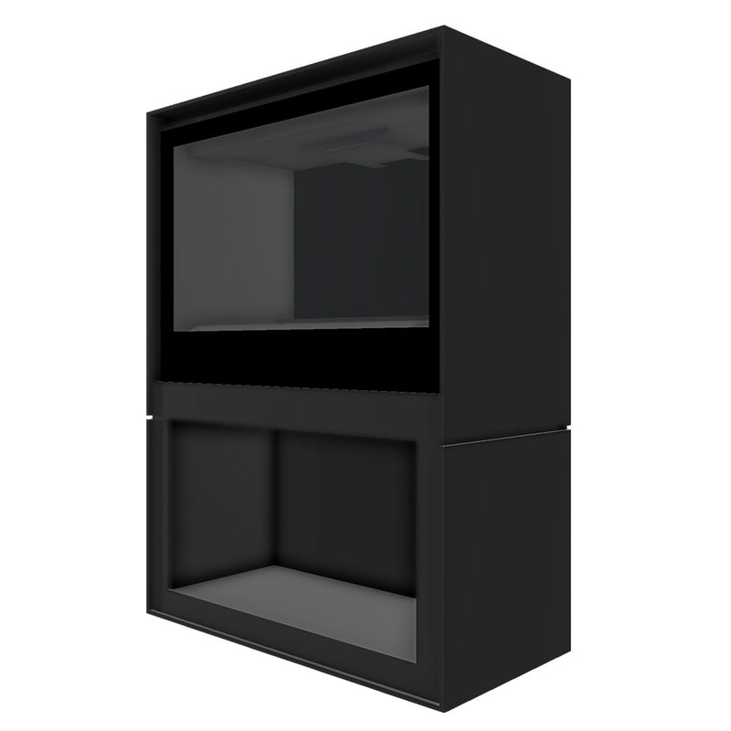 Barbas Box Gas 75 Free Standing Gas Fire with Log Store