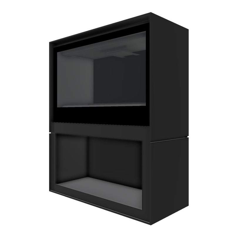 Barbas Box Gas 80 Free Standing Gas Fire with Log Store