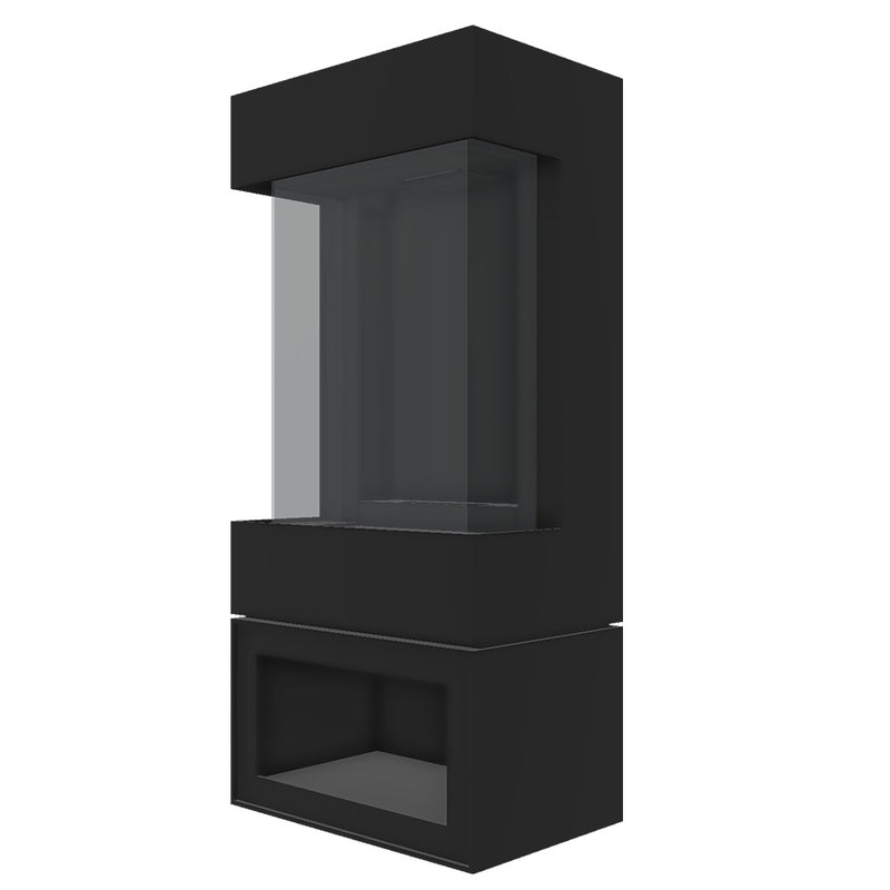 Barbas Box Gas Panorama 45-59 Free Standing Gas Fire with a log store