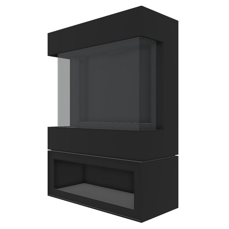 Barbas Box Gas Panorama 73-52 Free Standing Gas Fire with a log store