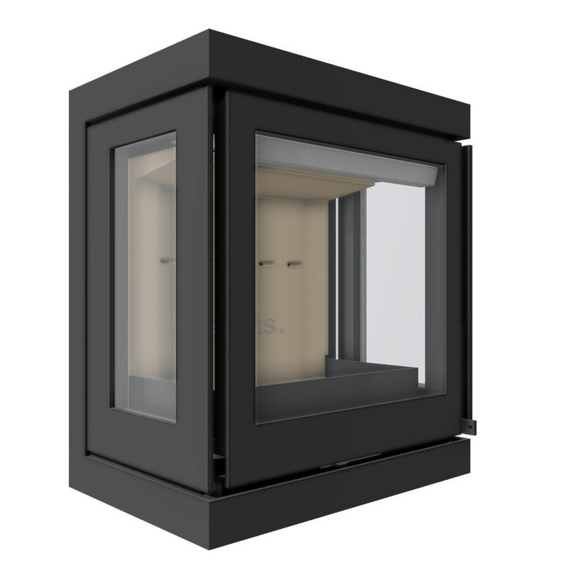 Barbas Box Panorama 55 Wall Mounted Wood Burner