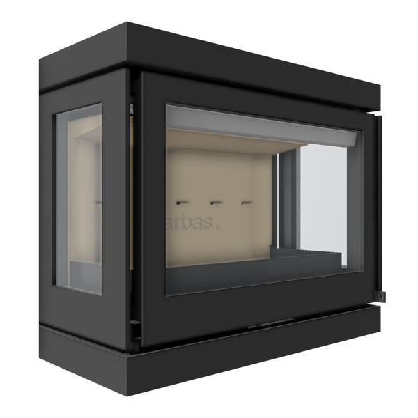 Barbas Box Panorama 65 Freestanding Wood Burner
