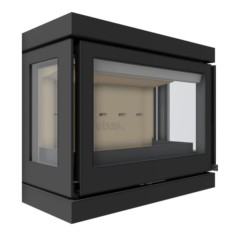 Barbas Box Panorama 65 Freestanding Wood Burner