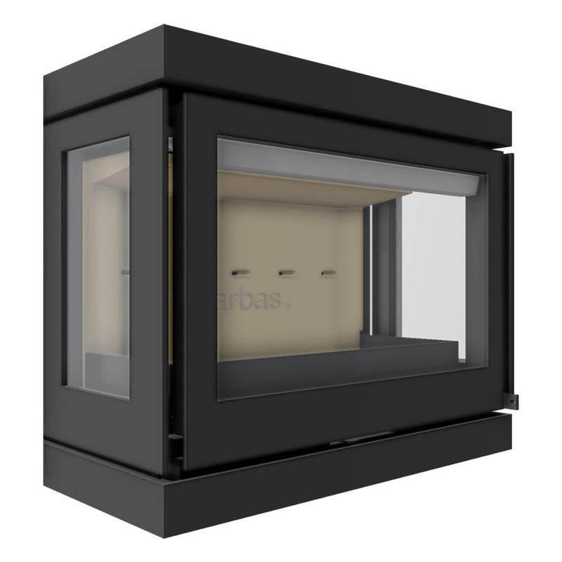 Barbas Box Panorama 65 Wall Mounted Wood Burner