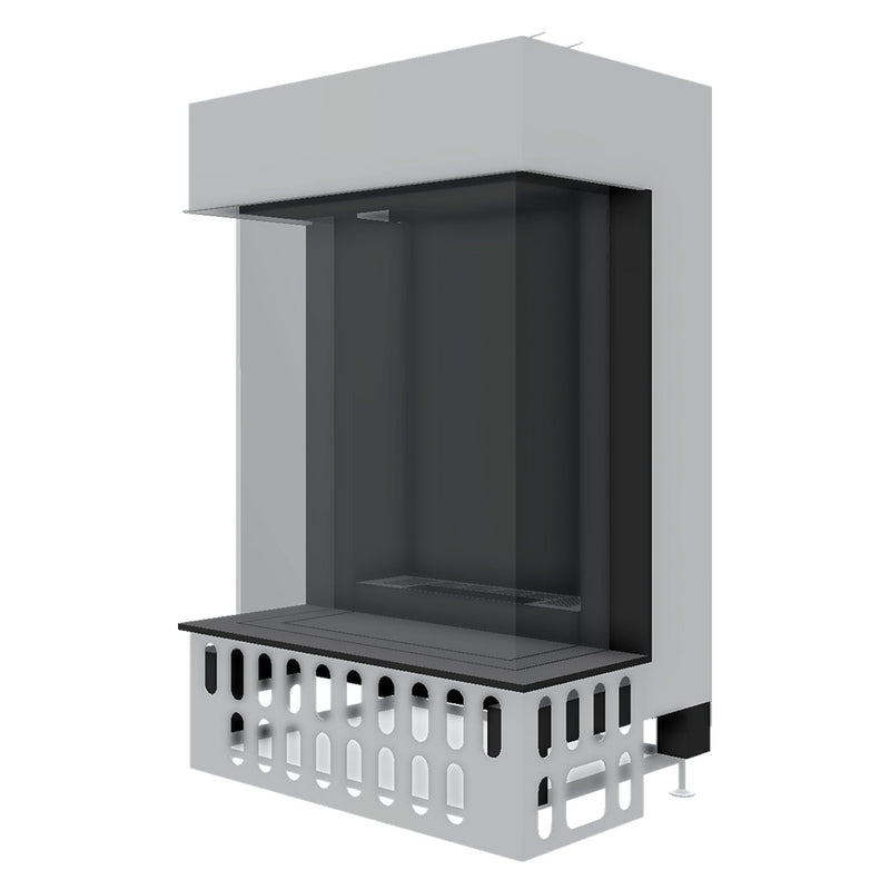 Barbas Gas Fire Smart Panorama 45-45 Built In Three Sided Gas Fire