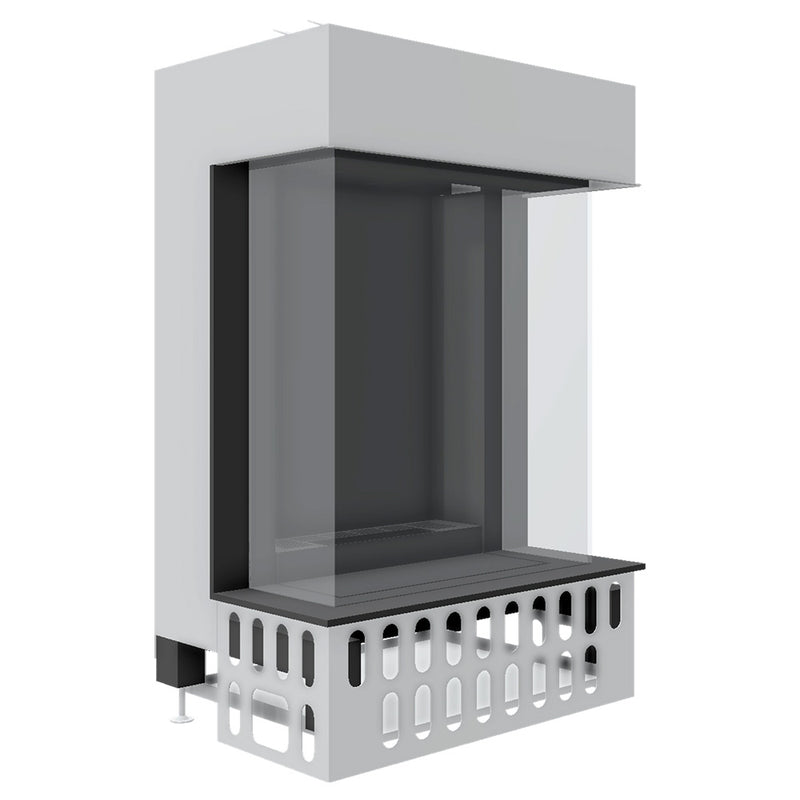 Barbas Gas Fire Smart Panorama 45-45 Built In Three Sided Gas Fire