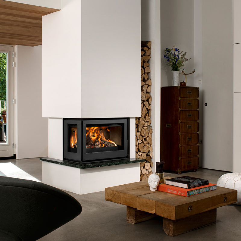 Barbas Unilux 6 265 Right Corner Wood Burner