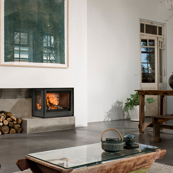 Barbas Unilux 6 270 Right Corner Wood Burner