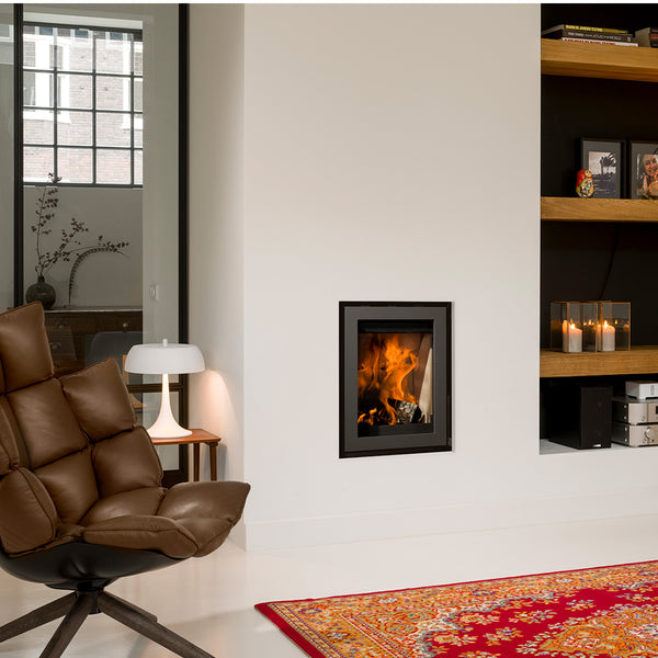 Barbas Unilux-7 40 Inset Wood Burner with Built in Frame