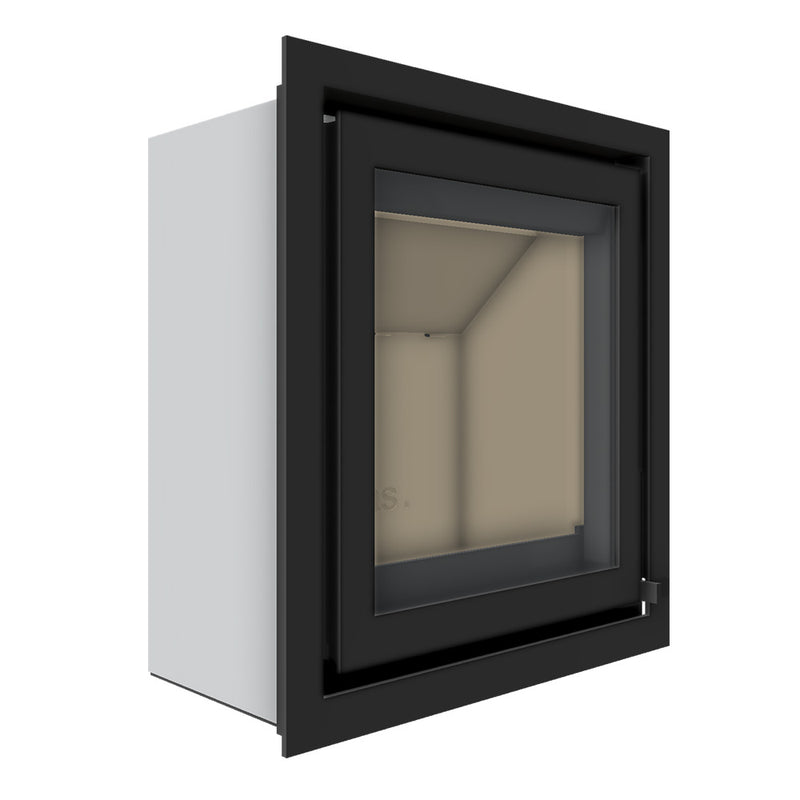 Barbas Unilux-7 55 Inset Wood Burner with Built in Frame