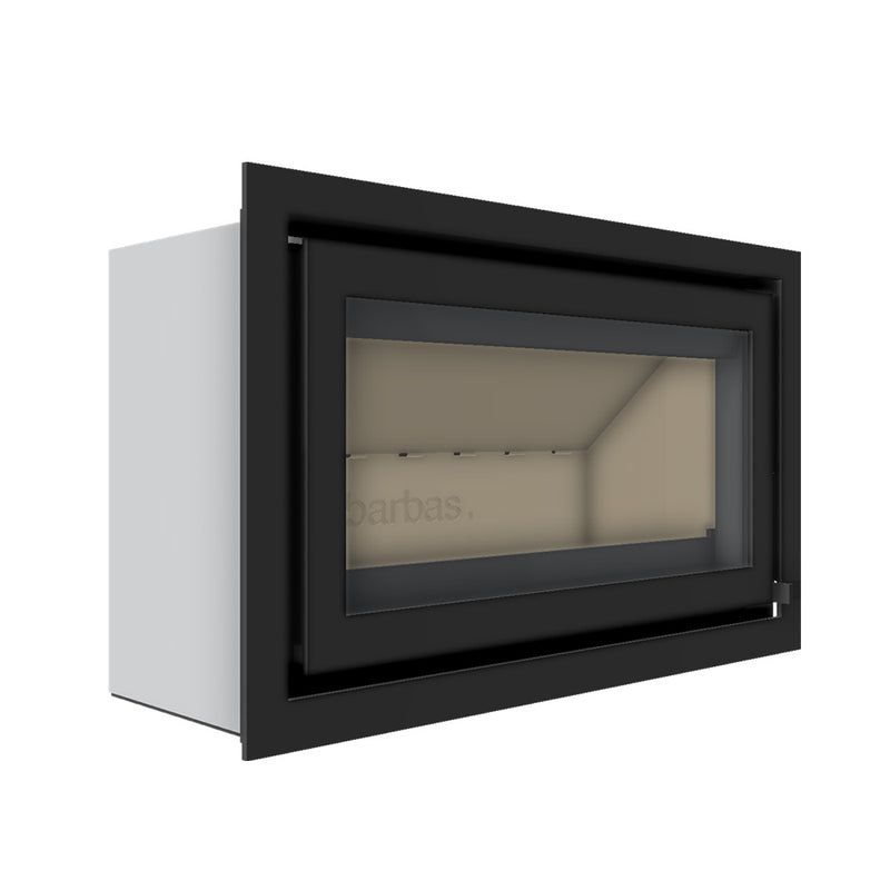 Barbas Unilux-7 75 Inset Wood Burner with Built in Frame