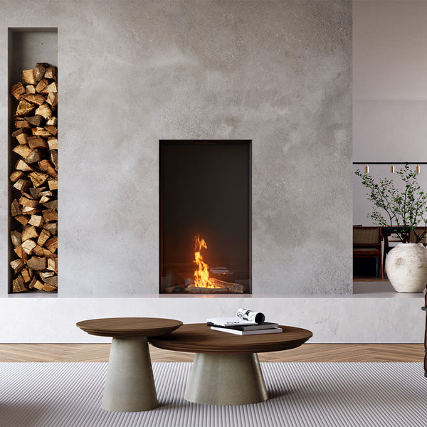 Element 4 Sky Medium Front Facing Bioethanol Fireplace