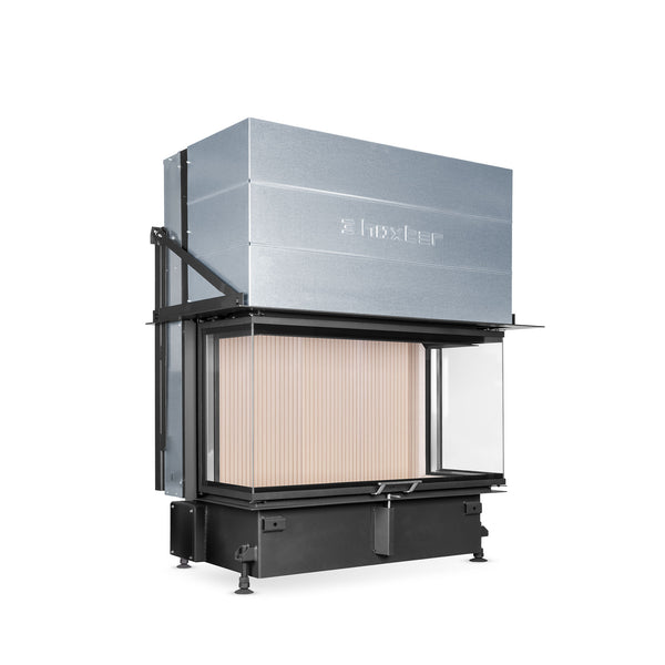 Hoxter UKA 37/125/37/57h Built-In Three Sided Wood Fire