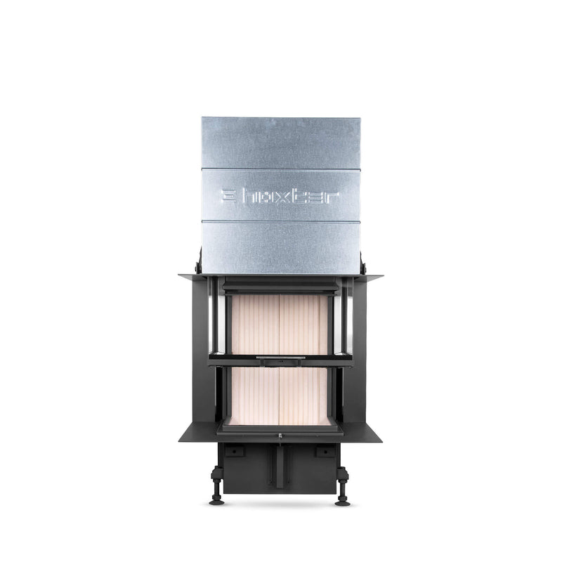 Hoxter UKA 37/55/37/57h Built-In Three Sided Wood Fire
