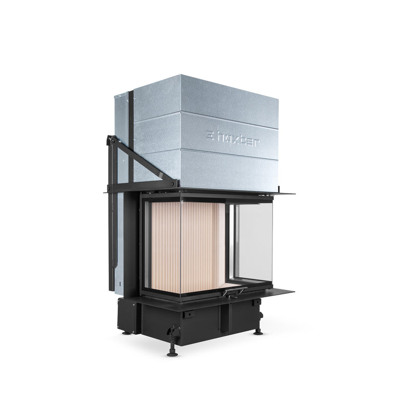 Hoxter UKA 37/75/37/57h Built-In Three Sided Wood Fire
