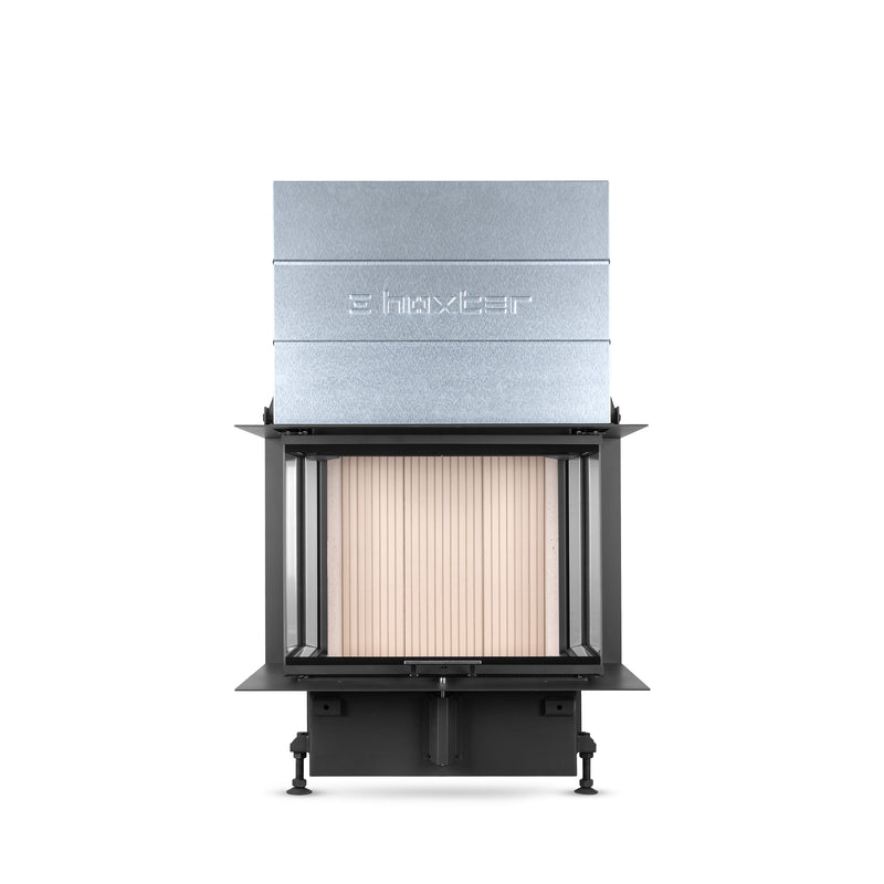 Hoxter UKA 37/75/37/57h Built-In Three Sided Wood Fire