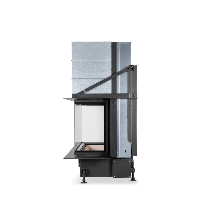 Hoxter UKA 37/75/37/57h Built-In Three Sided Wood Fire
